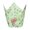 Green, variant on Tulips Muffins Baking Cups with Floral Print, 50-Piece Greaseproof Paper Liners for Decorative Presentation