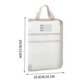 thumbnail image 3 of YIMWNYI A3 Large Capacity Transparent Document Bag with 180° Flat Opening, Durable File Storage Tote for Art Papers, Test Papers, and Important Documents, 3 of 5