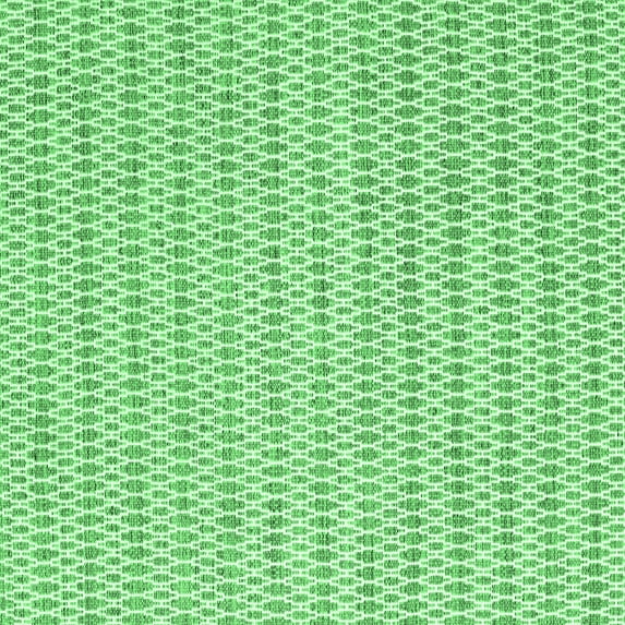 Ahgly Company Indoor Square Abstract Emerald Green Contemporary Area Rugs, 6' Square
