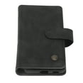 thumbnail image 2 of Funda tipo cartera para teléfono móvil de piel sintética con tapa y cierre magnético para Galaxy S21, color negro, 2 of 5