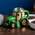 thumbnail image 3 of Tractor Shaped Coffee Mug Cup, Novelty Farm Vehicle Home Decor, Unique Gift for Tractor Lovers, for Kitchen Dining Farmhouse Theme, 3 of 9