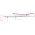 thumbnail image 5 of vidaXL Metal Bed Frame White 100x190 cm, 5 of 5