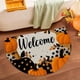 thumbnail image 5 of Tapete de Entrada Semicircular de Terciopelo con Diseño de Calabaza para Acción de Gracias | Multicolor | Material: Poliéster | 60 X 40 X 1 Cm | Diseño Resistente a Las Manchas | Diseño Único y Bonit, 5 of 6