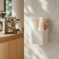thumbnail image 2 of Wall-Mounted Storage Organizer No Drill Wall Caddy - Plastic Hanging Box for Kitchen Utensils, Bathroom Toiletries, Office Supplies - 5.83x4.72x3.62in, 2 of 7