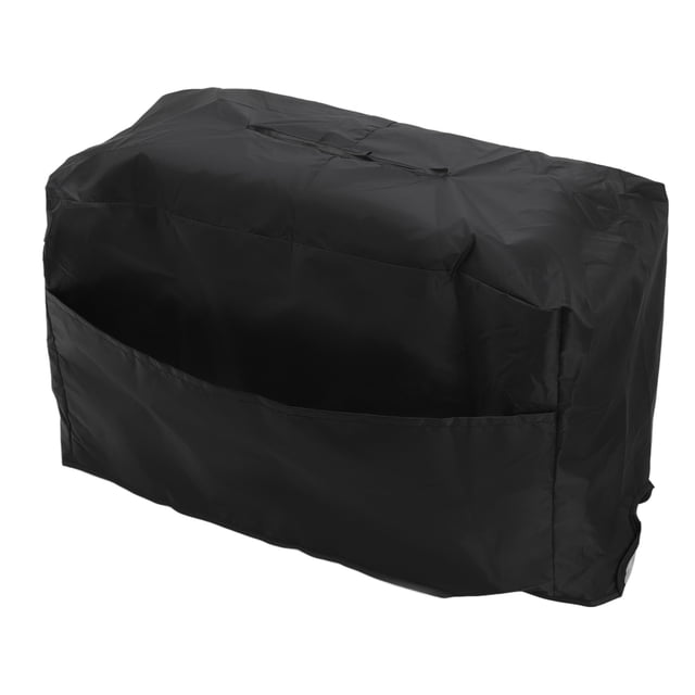 Cubierta impermeable para máquina de soldar, de tafetán de poliéster plateado 190T, resistente a los rayos UV, para jardín y balcón, 47 x 28 x 37 cm (18,5 x 11,0 x 14,6 pulgadas), color negro.