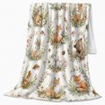 thumbnail image 2 of Watercolor Woodland Animals And Floral Wreaths Flannel Blanket, Gentle Forest Home Decor For Bedroom, Nursery And Reading Nook, Cozy Baby Shower Gift For Kids And Nature Lovers, 2 of 7