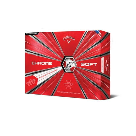 Callaway Pre Owned - Callaway Chrome Soft Golf Balls, Assorted Colors, 12 Pack