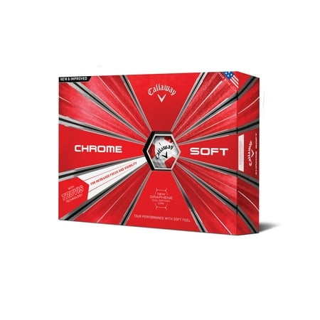 Callaway Chrome Soft Golf Balls, Assorted Colors, 12