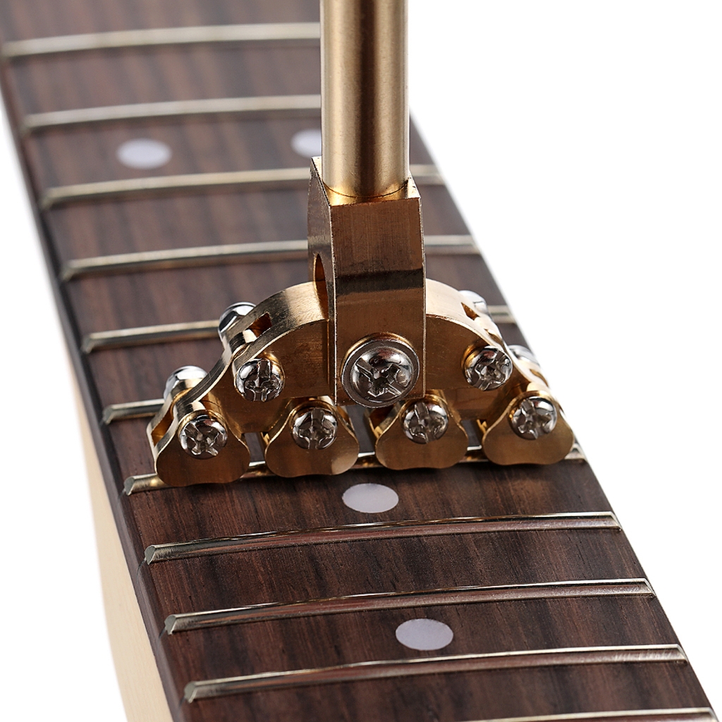Zeiwohndc Brass Guitar Fret Installation Tool with Adaptive Base Non Damaging Grip