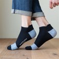thumbnail image 4 of Men Low Cut Socks Soft 5 Pairs Breathable Moisture Wicking Tab Socks Short Socks, 4 of 10