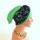 thumbnail image 3 of Sombreros de mujer de moda con capas de aire y paneles laterales con flores, sombrero indio para mujer, 3 of 3
