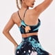 thumbnail image 5 of Nuevo Sujetador deportivo Crop Tops trajes con pantalones cortos Push Up estampado 3D mujeres Yoga cintura alta gimnasio Fitness ropa sin mangas conjuntos de entrenamiento, 5 of 5