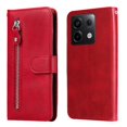 thumbnail image 1 of Estuche de Cuero PU con Cierre para Xiaomi Redmi Note 13 Pro 5G , Funda Protectora con Billetera y Correa, 1 of 6
