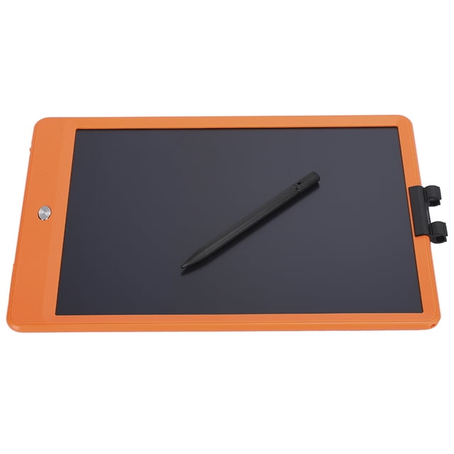 Tablero de escritura LCD de 10 pulgadas para niños, tablero de dibujo electrónico de energía luminosa, alto brillo, grueso, colorido, escritura a mano, naranja