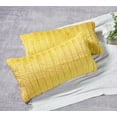 thumbnail image 2 of Home Soft Things Super Soft Decorative Pillow Covers, Set of 2, Lemon Curry, 14" x 26", 2 of 3