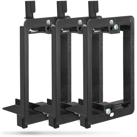 Low Voltage Mounting Bracket (1 Gang - 3 Packs) Fosmon Low Voltage Mounting Bracket (Mounting Screws Included) Compatible with Telephone Wires Network Cables HDMI Coaxial Speaker Cables
