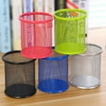 thumbnail image 4 of SPRING PARK Round Steel Mesh Pencil Holder, Black, 4 Count, 4 Pack, 4 of 7