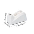 thumbnail image 3 of Tape Dispenser Equipped with Antiskid Base and Blades Smooths Rollers, 18mm Wide Office Tape Cutter, Desktop Adhesive Dispenser with Anti-Slip Pad, Modern Plastic Tape Dispenser, 3 of 6