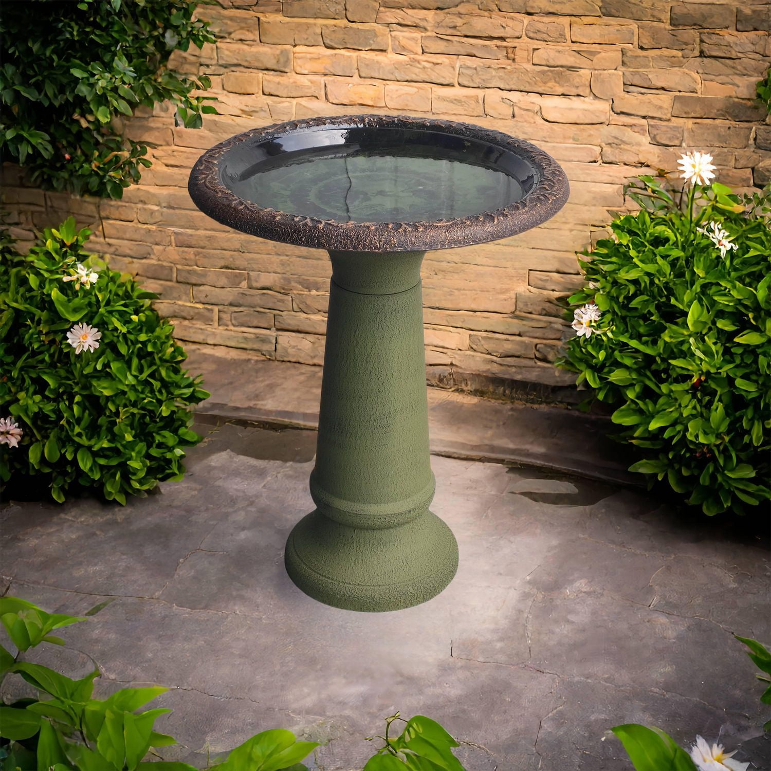 Angelo Décor Bain d'oiseau Serra de 62 cm MenzoMix (vert)