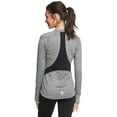 thumbnail image 2 of Roxy Womens Purple Sky Technical Zip Up Top ERJFT03715, Charcoal Heather, L, 2 of 2