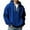 A-Blue95, variant on XIAOCHA Mens Hoodies Waffle Knit Half-Zip Drawstring Hooded Sweatshirts Loose Fit Long Sleeve Solid Color Oversized Streetwear Blue