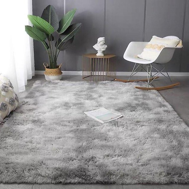Large Plush Carpet Living Room Decoration Fluffy Rug Thick Bedroom Carpets Anti-slip Floor Soft Lounge Rugs Solid Mat zhangyuxiang LED