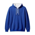 thumbnail image 4 of Bainana Men'S Half Zip Hoodie Long Sleeve Comfortable Hoody Solid Color Hooded Tops Streetwear Fall Outfit Size L, 4 of 4