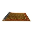 thumbnail image 2 of Ahgly Company Indoor Square Oriental Yellow Industrial Area Rugs, 4' Square, 2 of 4