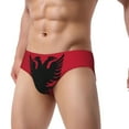 thumbnail image 4 of Men's Albania Flag Underwear Briefs No Fly Covered Waistband Silky Touch Underpants, 4 of 7