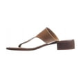 thumbnail image 3 of Sam Edelman Womens Jaynee Brown T-Strap Heels Brown, 3 of 4