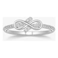 thumbnail image 1 of Anillo Infinito De Zirconias Para Mujer De Plata 925, 1 of 5