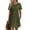 Army Green, variant on Swimsuit Coverup for Women 2026 Short Sleeve Bathing Suit Cover Ups Beach Summer T-Shirt Dresses with Pockets