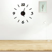 Masteelf Frameless DIY Wall Clock Numbers Adhesive Modern Art Wall Clock Silent 3D Acrylic Sticker Home Decorations for Living Room Bedroom - Black ( -009D)