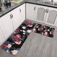 thumbnail image 2 of Pioneer Flower Floral Print Pattern Kitchen Rugs Sets Of 2,Anti Fatigue Kitchen Mat Rugs Non Slip Washable,Decorative Kitchen Floor Mats for Kitchen,Sink,Laundry,17"x30"+17"x47", 2 of 7