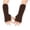 Coffee, variant on Arm Warmers Wool Blend Fingerless Gloves Long Warm Arm Gloves Winter Knitted Arm Warmers Arm Warmers for Women and Men Open Finger Arm Socks Elastic Thumb Hole Sleeves White One Size