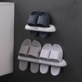 thumbnail image 2 of Zapatillas de baño Estante Organizador de zapatos montado en la pared Zapatillas de estante Soporte Abanopi Blanco/Pequeño, 2 of 7