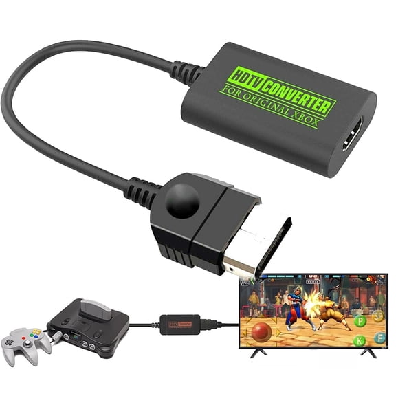 Gamer Gear HDMI Converter for Xbox Classic. HDMI Adapter for Xbox HD Video Audio Output, Supports All Display Modes 1080P 720P, HDTV, Monitor