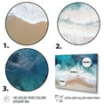 thumbnail image 3 of Designart "Aerial View Waves of White and Blue II" Coastal Framed Wall Art - Coastal Blue Coastal Beach Entryway Framed Wall Art, 3 of 6