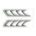 thumbnail image 2 of Opvise 2Pcs/Set Creative 3D Car Stickers Side Fake Vents Front Cover Decorative Decals, 2 of 8