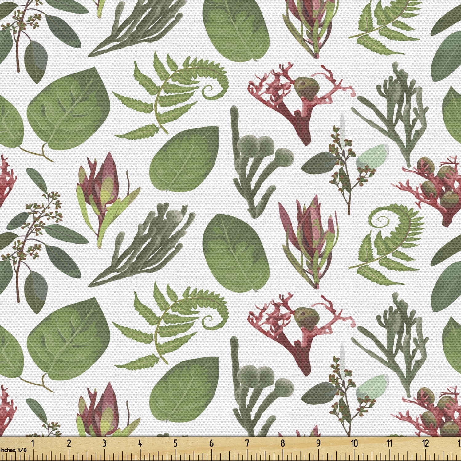 Botany Print Fabric by the Yard Decorative Upholstery Fabric for Sofas