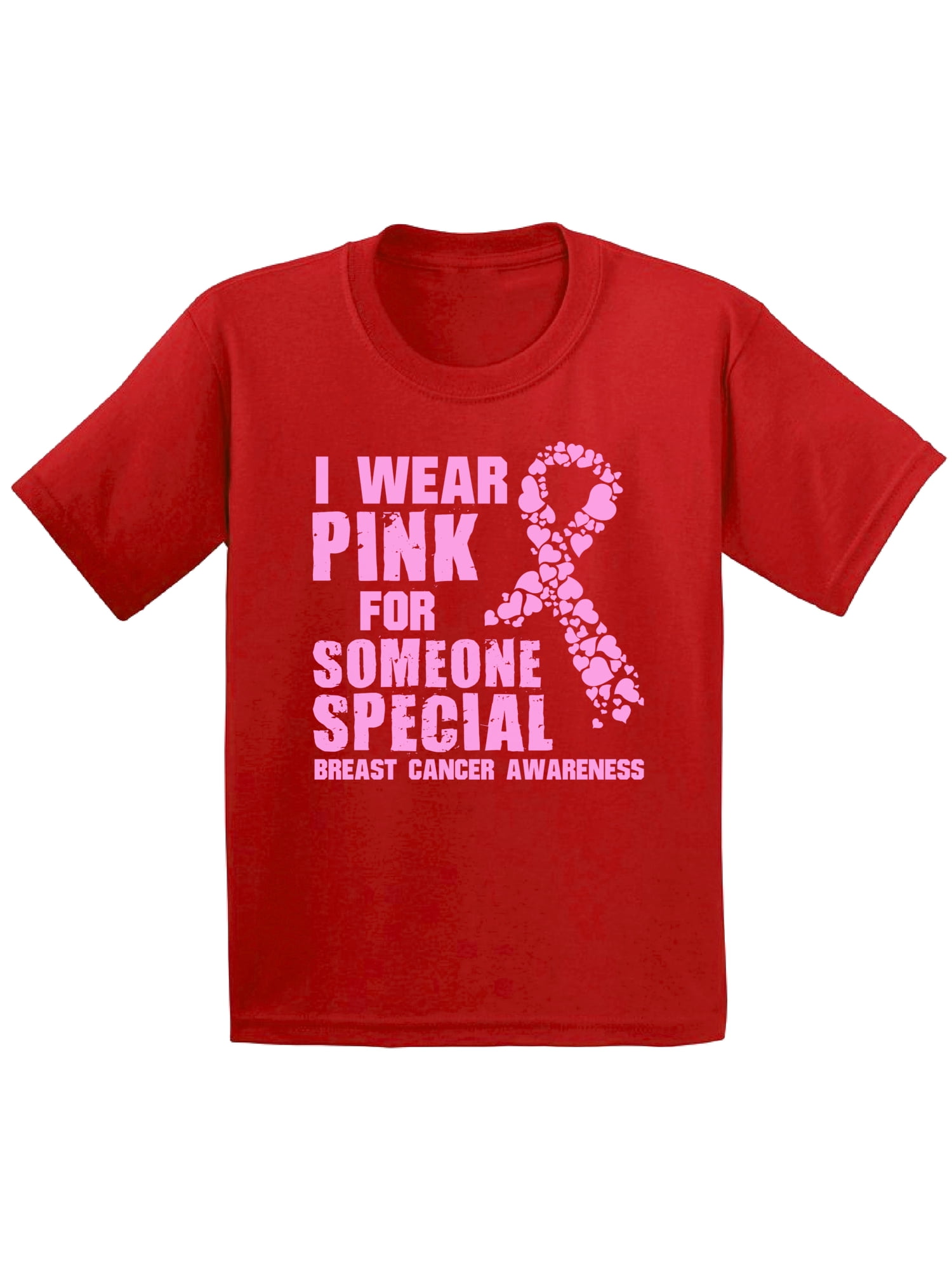 I Wear Pink For Someone Special Shirt Breast Cancer Awareness Shirts for Kids 