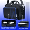 thumbnail image 4 of omarando Carrying Case for PS5, Bag for PS5,Bag for PS5 Accessories,Included Gamepad Controller Protective Box(Black-Blue), 4 of 8