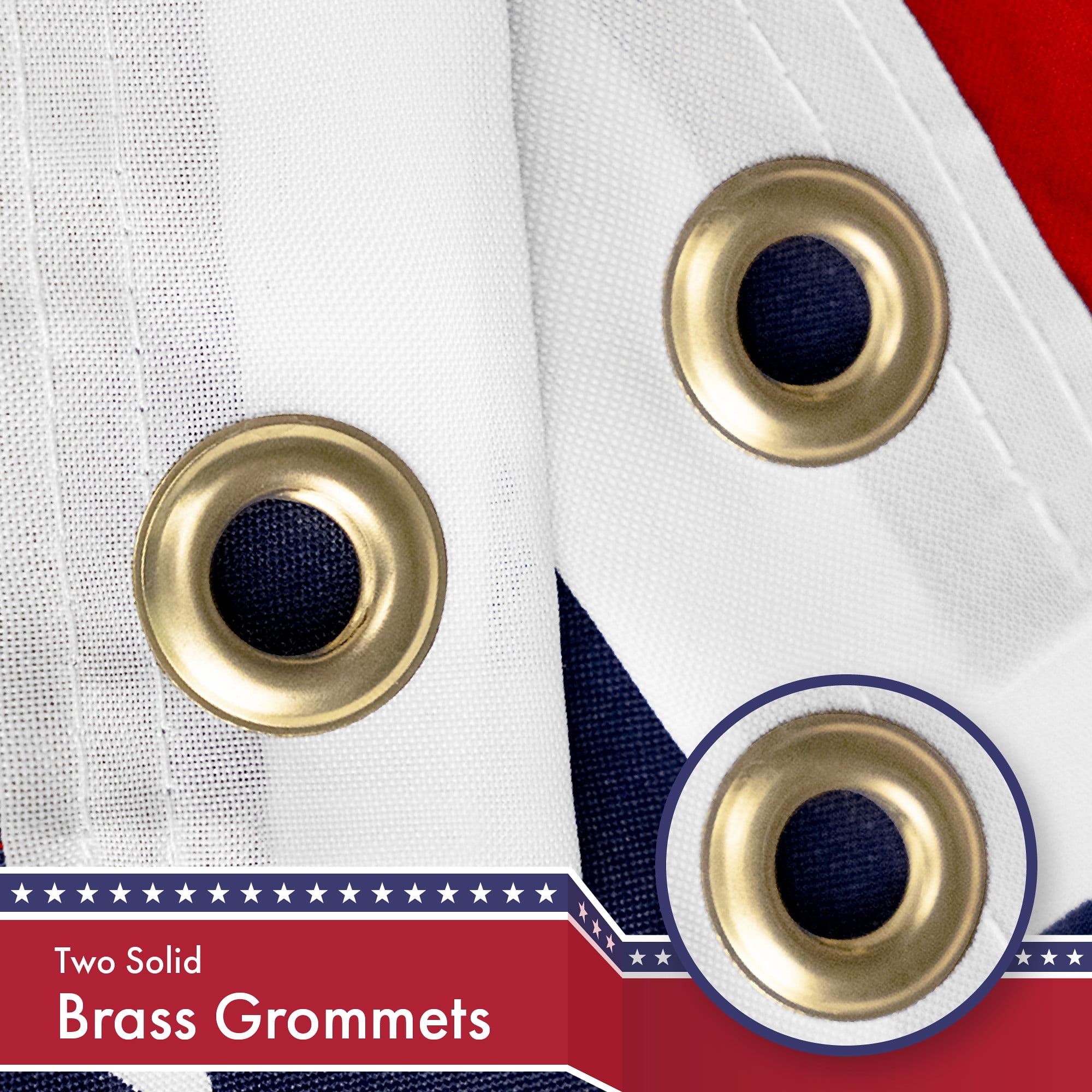 G128 2 Pack: American USA Flag | 4x6 Ft | LiteWeave Pro Series Printed 150D Polyester | Country Flag, Indoor/Outdoor, Vibrant Colors, Brass Grommets, Thicker and More Durable Than 100D 75D Polyester