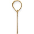 thumbnail image 2 of 14K Yellow Gold Polished Bubble Letter I Initial Pendant - Jbsp, 2 of 5