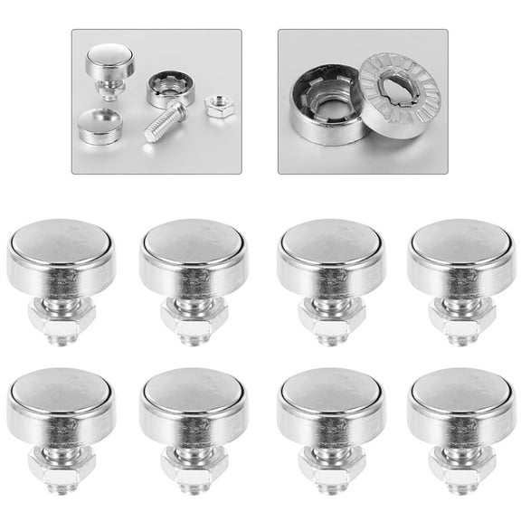 FUTUREORYY Car Plate Screw Zinc Alloy 4 Pairs