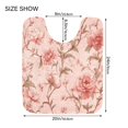 thumbnail image 2 of U-Shaped Toilet Mat Plush Bathroom Rug Mat Non Slip Bathroom Mats Pink Flowers, 2 of 5