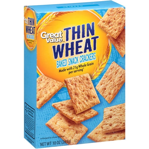 Great Value Wheat Crackers, 10 Oz.