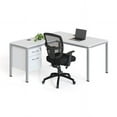 thumbnail image 2 of Boss Office Products Simple System 66" x 24" L Desk with (1) Pedestal in White, 2 of 9
