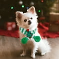 thumbnail image 4 of SCNOR Pet Christmas Scarf for Small Dogs & Cats, Knitted Cotton Adjustable Holiday Scarf, Cozy Festive Decoration for Pets Up to 10 lbs, 4 of 6