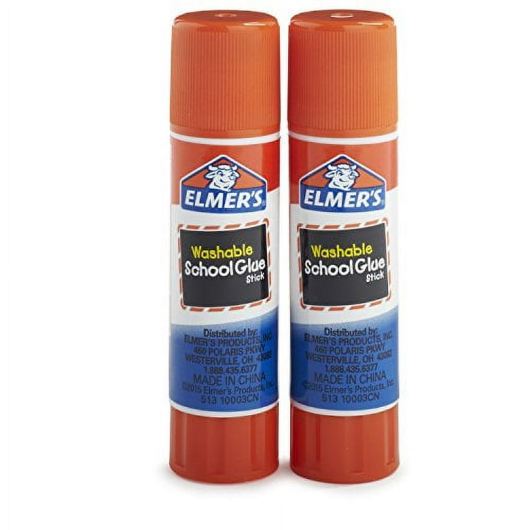 Elmer's Disappearing Purple School Glue Sticks, 0.21 oz, Pack of 2 (E522) 